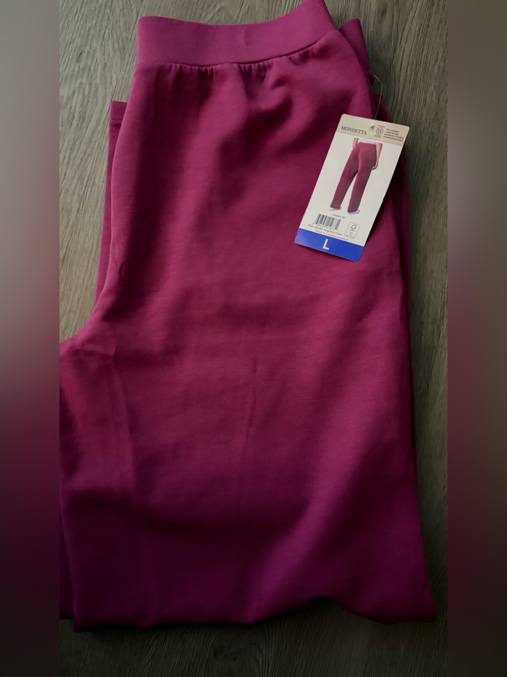 Mondetta Midi Pull-On  pants in Deep Berry